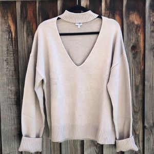Tobi Tan Long Sleeve Sweater Size L